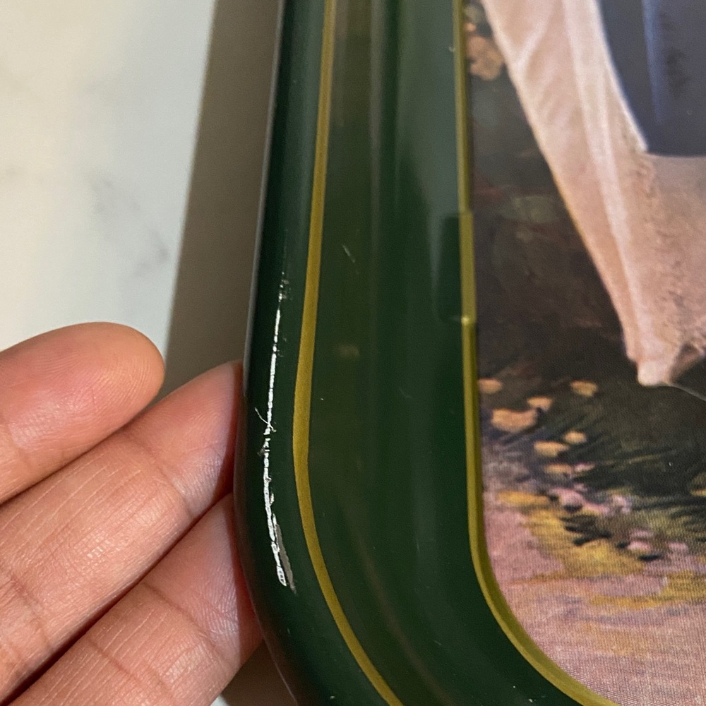 1983 Coca-Cola Dark Green and Gold Antique Style Serving Tray - Picture 10 of 17